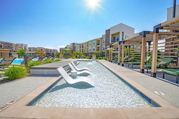 Two sparkling swimming pools with resort atmosphere